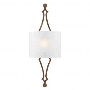 Настенный светильник Tilling 1xE27, 60 Вт, сталь, потертое сусальное золото В: 77,8 см Ш: 29,2 см с регулируемой яркостью Elstead Lighting