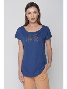 Футболка Bike Classic цвета океанский синий GreenBomb