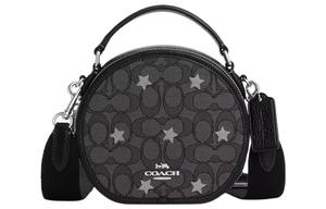 COACH Сумка через плечо из кожи кантин пэббл маленькая женская черная