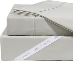 DreamFit Комплект постельного белья DreamFit DreamChill из бамбукового вискозы с эластичными резинками и глубоким карманом Sage