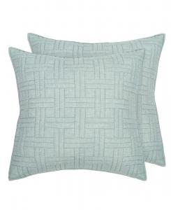 Комплект из 2 наволочек Melange Stitch, европейский стиль Levtex, Spa, European Sham Set