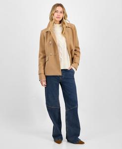 Детское двубортное пальто с воротником Maralyn & Me, Camel