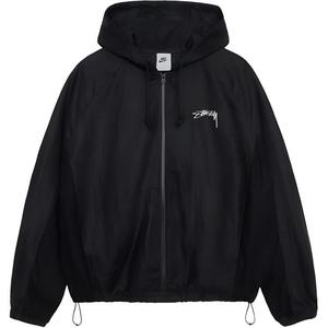 Stussy X Linen Shell Jacket Азиатские размеры Nike, черный