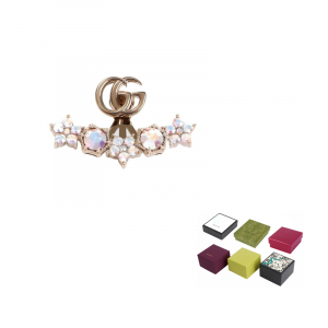 GUCCI Золотые серьги Crystal для женщин