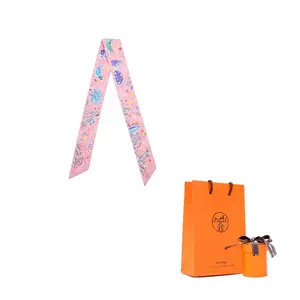 HERMES Шёлковый шарф женский розовый, Pink