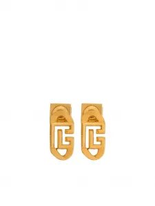 Серьги с монограммой BALMAIN, золотой