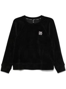 Толстовка с логотипом из страз DKNY, черный