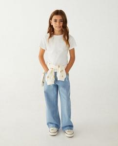 Футболка для девочки с короткими рукавами Kids El Corte Inglés, белый