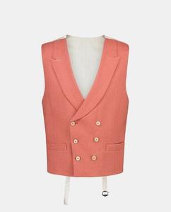 Мужской однотонный льняной жилет Emidio Tucci, красный