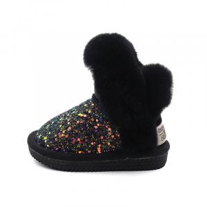 Babaya Теплые износостойкие нескользящие ботинки crew kids' black kids'