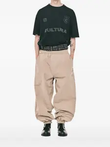 Футболка из хлопка с логотипом Cultura, черный
