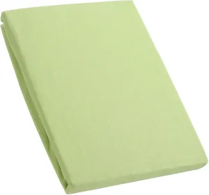 Простыня KUM на подгонке "Простыня из трикотажа премиум-класса" 140-160х200 см, 1 шт., зеленый