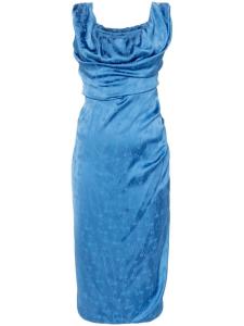 Vivienne Westwood жаккардовое платье миди, синий