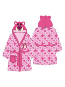 Cofi 1453 Банный халат с капюшоном, поясом и карманом из мультфильма «История игрушек» для девочек, розовый