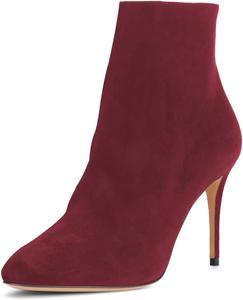 Женские модные ботильоны FSJ на высоком тонком каблуке, заостренный носок, стойка-кубита, боковая молния, размеры США 4-15, Red