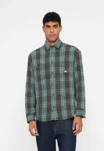 Клетчатая рубашка Tommy Jeans, Black Walnut