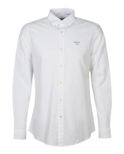 Простая мужская рубашка с длинным рукавом Barbour, белый