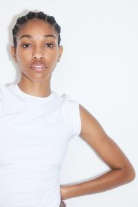 Облегающая футболка H&M, белый