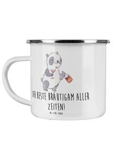 Кружка "Лучший жених" с надписью на прозрачном фоне Mr. & Mrs. Panda