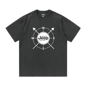 Футболка для школьников с круглым вырезом Moderate Jeep, темно-серый