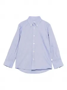 Хлопковая рубашка с длинными рукавами Il Gufo, синий