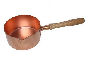 Медная кастрюля с деревянной ручкой, доступна в различных размерах. Schneider