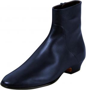 Женские ботильоны FOWT с круглыми носками, на низком массивном каблуке, ботинки Челси с боковой молнией, повседневная уличная обувь, размер 4-16 США, Navy