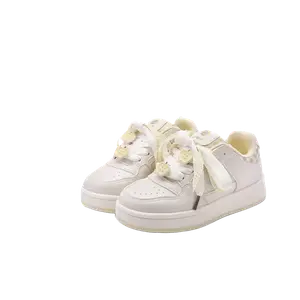 Alxnan Женские низкие скейтерские кеды Box бежево-желтые, цвет Beige Yellow