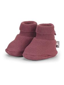 Sterntaler Темно-розовые вязаные тапочки