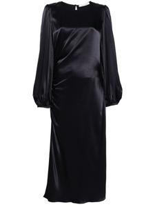 Платье миди Saelvira со сборками SAMSOE SAMSOE, синий