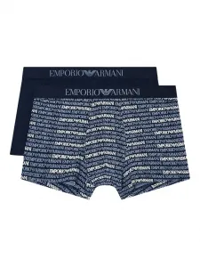Боксеры из эластичного джерси с логотипом (упаковка из двух штук) Emporio Armani, синий