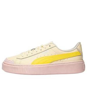Кроссовки suede classic low 'light pink yellow' Puma, розовый