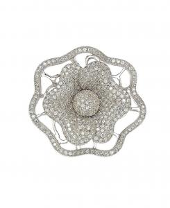 Кольцо Suzy Levian из стерлингового серебра с кубическим цирконием в форме цветка Suzy Levian New York, White