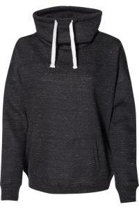 J. America Женская флисовая толстовка с воротником-хомут из Mlange, черный