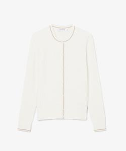 Кардиган крупной вязки, подобранный по цвету