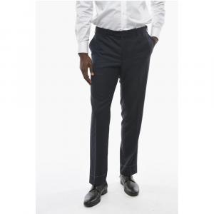 Брюки MANTUA из натуральной шерсти со складками Corneliani, Blue