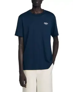 Классическая футболка с логотипом Sandro, синий