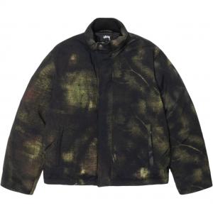 Stussy Короткая пуховая куртка, Black Green