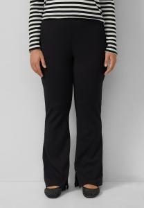 Брюки QS AUSGESTELLTEM BEIN, Schwarz/Black