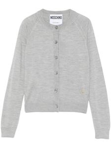 Кардиган Moschino с круглым вырезом, серый