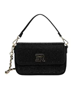 Сумочка со стразами Ermanno Scervino, черный