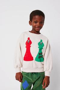 Детская хлопковая толстовка Checkmate Bobo Choses, бежевый