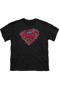 Футболка с принтом "Супермен в стиле нуар" для подростков Gildan, черный