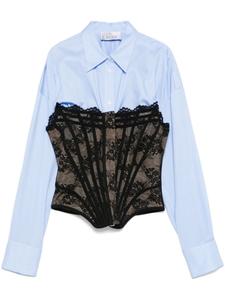 Многослойная полосатая рубашка Giuseppe Di Morabito, синий