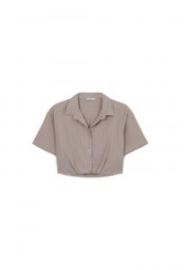 Рубашка RILIEVO Calliope, серо-коричневый
