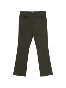 Джинсы на пуговицах Fay, зеленый