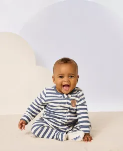 Детский комбинезон с ножками и двусторонней молнией на всю длину Huggies, синий