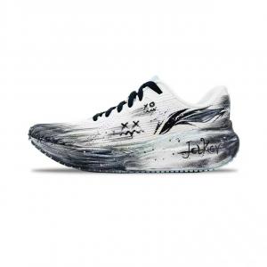 Мужские низкие повседневные беговые кроссовки Li Ning Version 2.0 с текстильной амортизацией и износостойким покрытием., deep черный