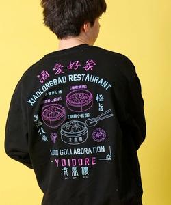 Мужская толстовка с круглым вырезом, созданная в сотрудничестве YOIDORE/Yoidore Jindinrou Select Brands, цвет Black