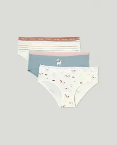 Набор из трех детских трусиков с принтом Cotton Juice, многоцветный